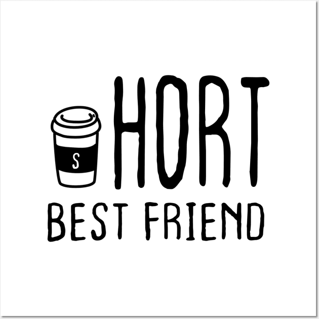 Partnerlook Coffee Short Best Friend Funny Little People Gift Wall Art by Kibo2020